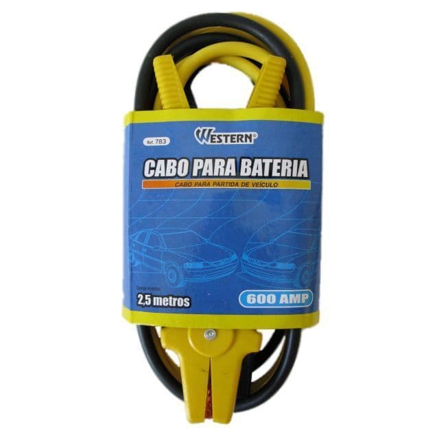 Cabo Chupeta Bateria 2,5M Western 600Amp