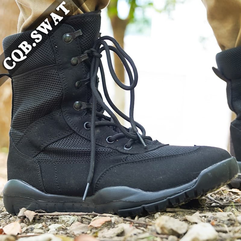 Primavera respirável de alta qualidade malha botas de combate tático Casual Workwear botas treinamento montanhismo Marti