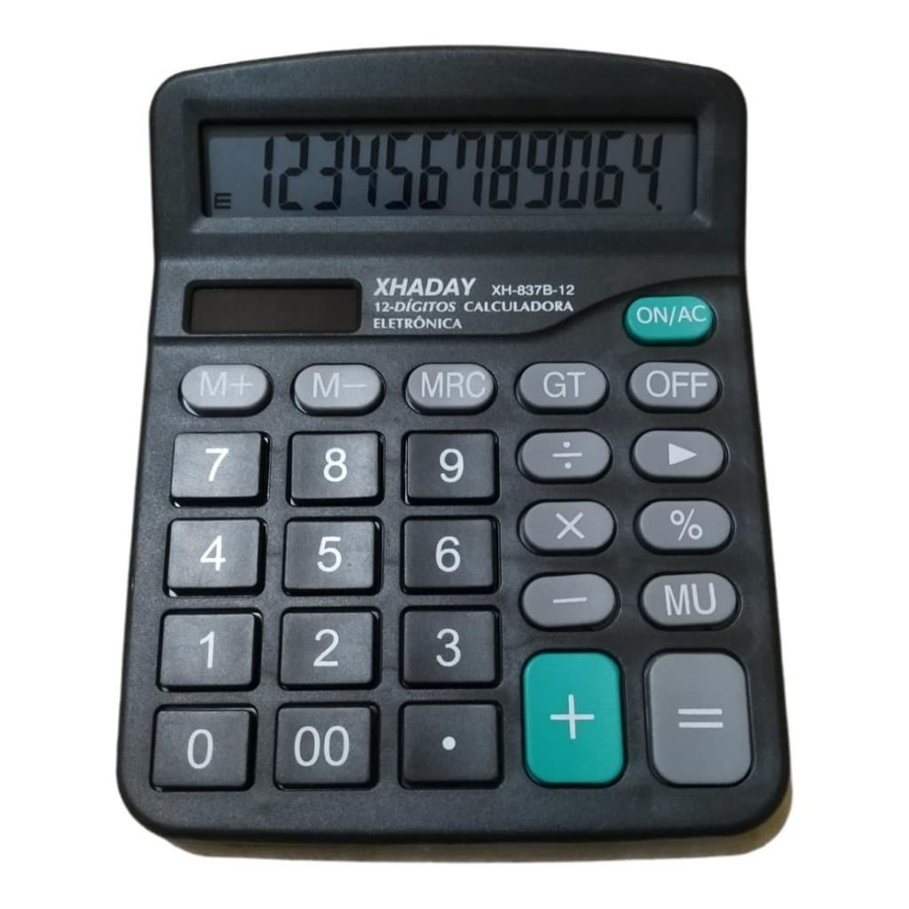 Calculadora De Mesa Comercial Escritório Display 12 Digitos