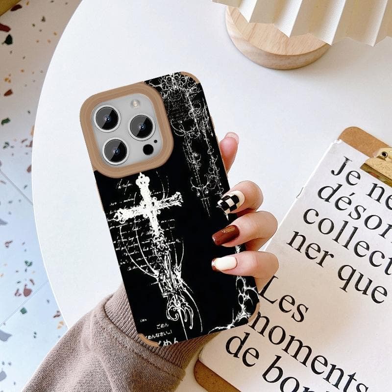 capa iphone 17/15 Pro Max/14 Pro/ 13/16E/12 min/11/X/Xr /7/8 plus, estilo moda, laser, fosca, anti-queda, unissexo