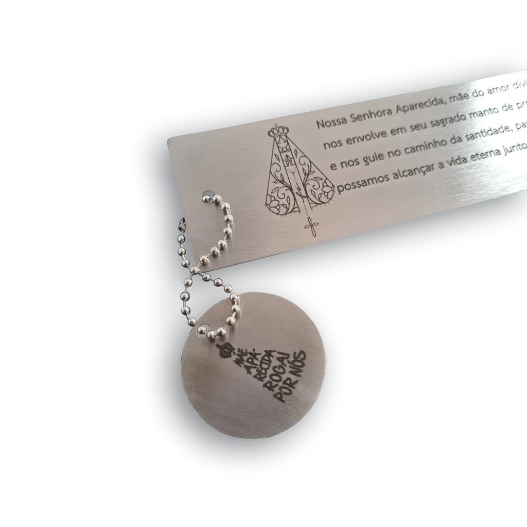 Kit 5 Marcadores Nossa Senhora Aparecida - Mimo para Paróquia Católico Oração Devosão