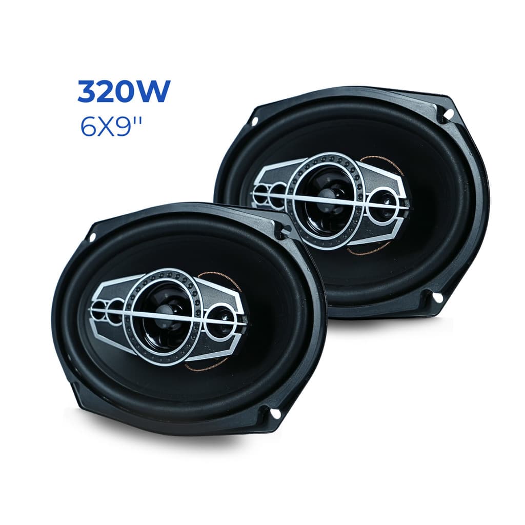 Kits Alto Falantes 6X9 Som 320w Para Porta Carros Triaxial 4 Ohms Potente M7 Grave Forte Bass Bost