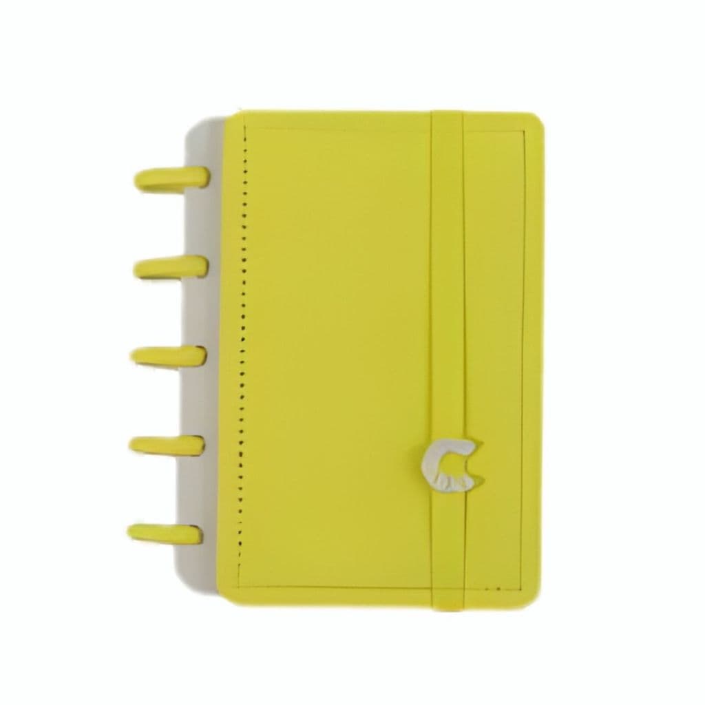 Caderno Inteligente Pequeno 50 Folhas Amarelo Caderno Inteligente