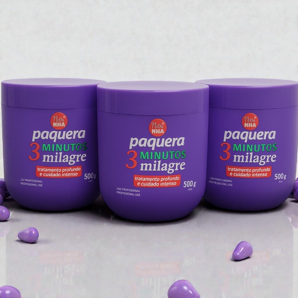 Mascar Capilar combo 3 | Tratamento Profissional Brilho e Maciez Instantânea | Recuperação Hidratação Nutrição Imediata