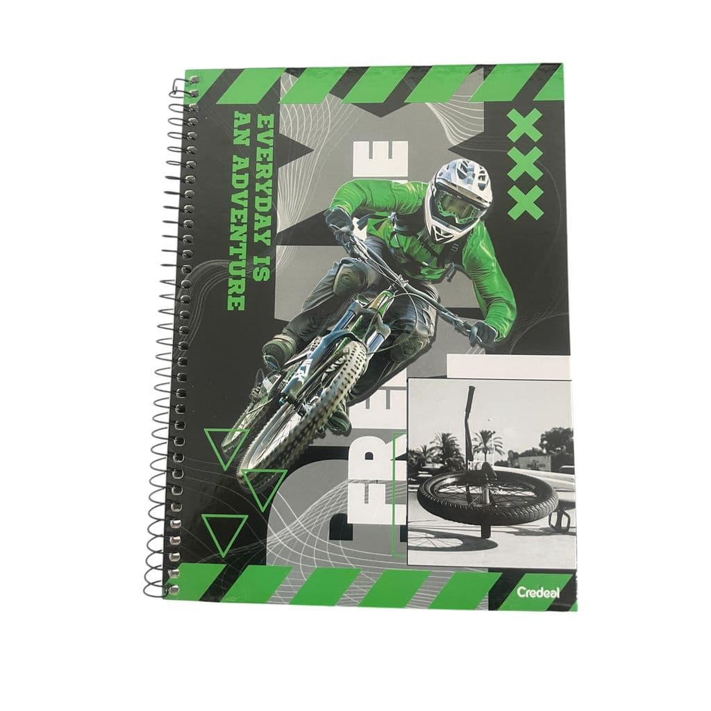 Caderno Universitário Sport Bicicleta - Capa Dura 96 folhas