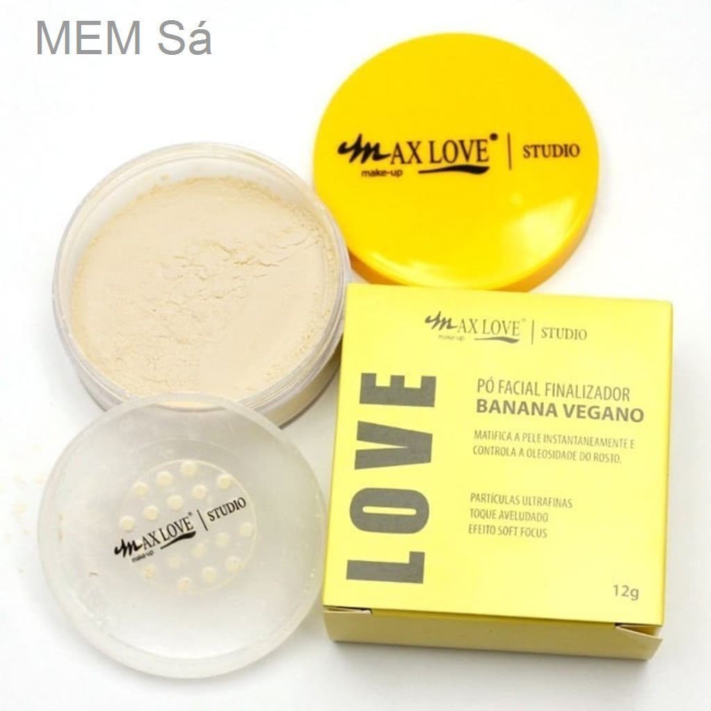(V)Pó Facial Finalizador Banana Vegano - Max LoveXSX0