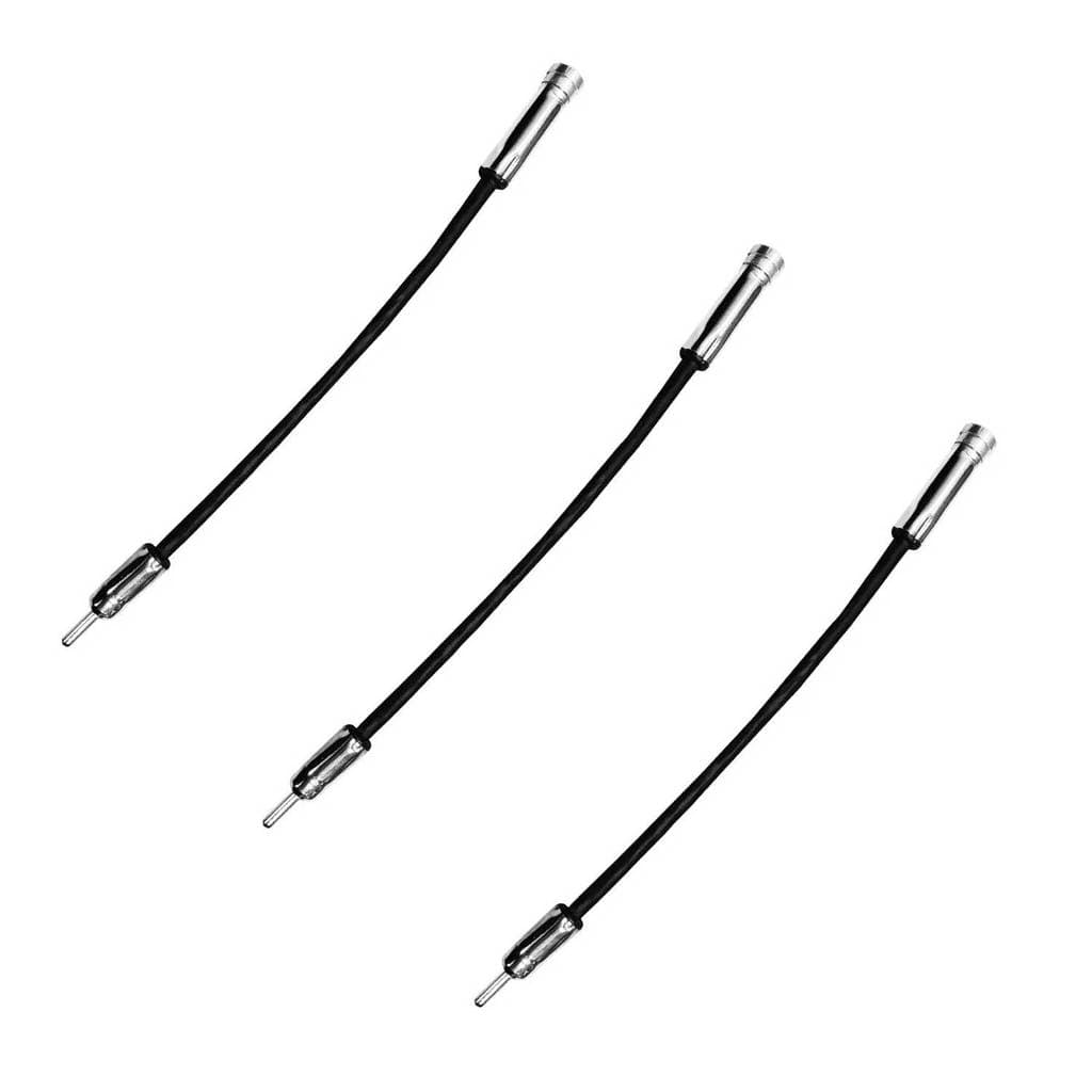 3 Cabos Rabicho Adaptador Antena Rádio Auto Plug Cb 90