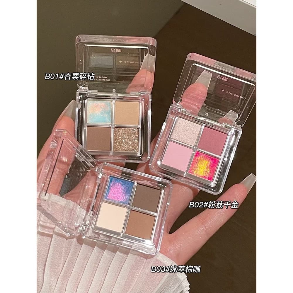 Este prato Fengli Filha Coloque Fengshen!Gellas Chameleon Sombra de quatro cores Strobe Destaque Polarizado Iluminador
