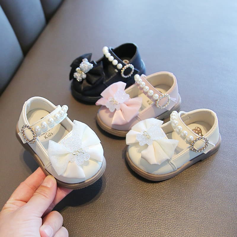 2023 primavera outono bebê criança sapatos boca quadrada pequenos sapatos de couro princesa respirável sapatos infantis