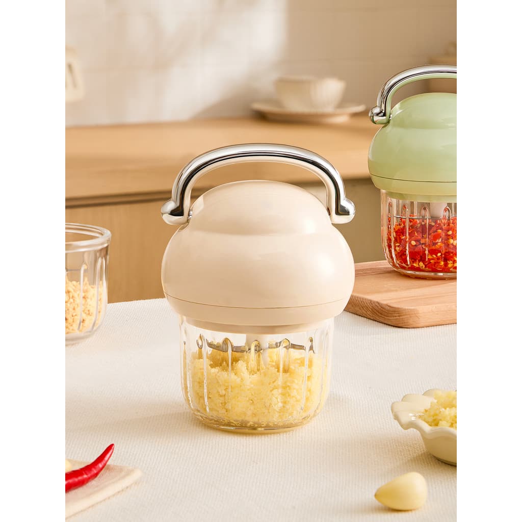Triturador de alho elétrico doméstico pequeno Mini misturador alho alimentos complementares triturador de alho sem fio p