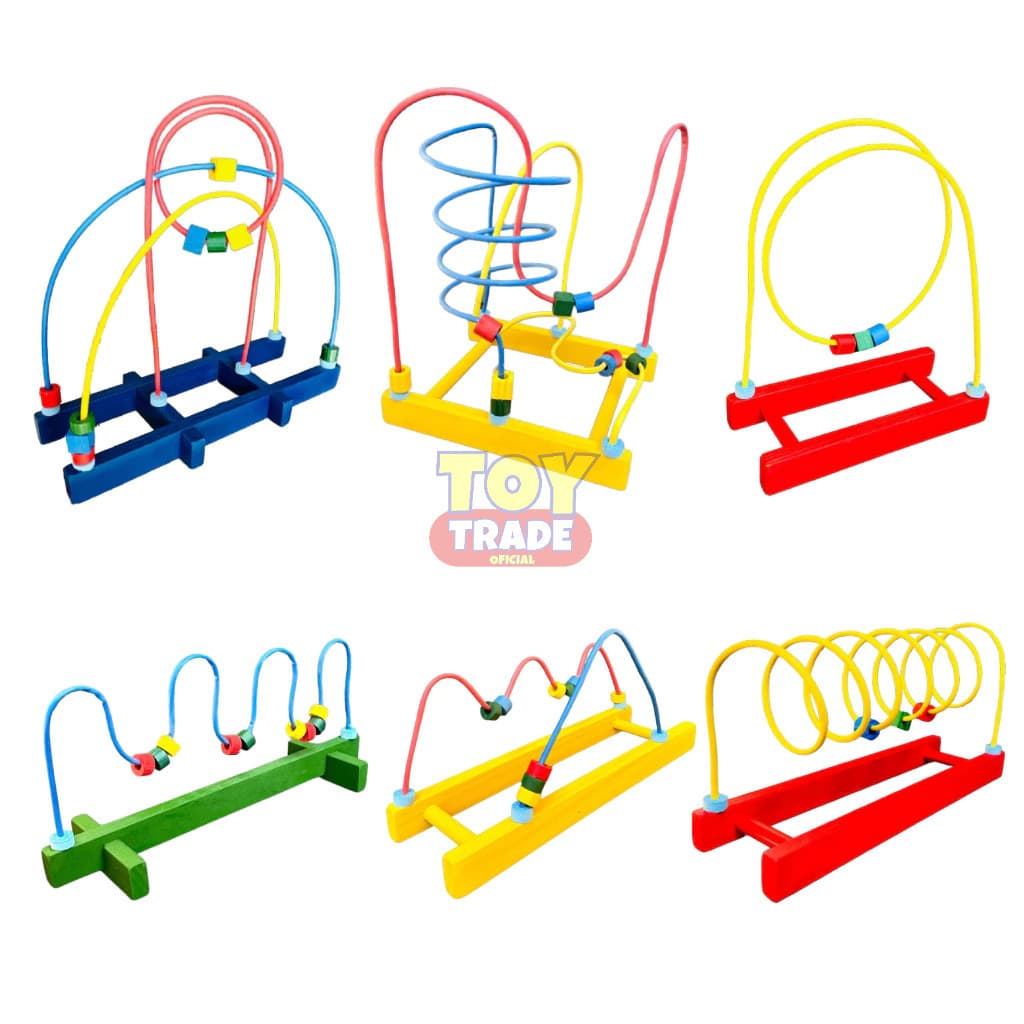 Conjunto Aramados 6 Peças Colorido Jogo Infantil Educativo Toy Trade