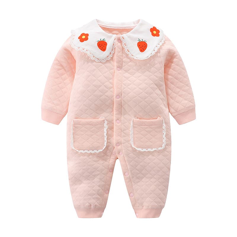 Macacão de bebê desossado sem costura roupas de algodão roupas de outono do bebê roupas de passeio roupas de inverno par