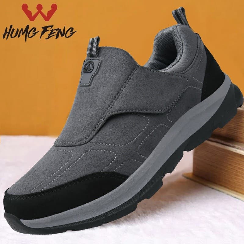 Tamanho grande velho pequim sapatos de pano masculino outono 45 velho sapatos 46 Anti-deslizamento pai Casual esportes p