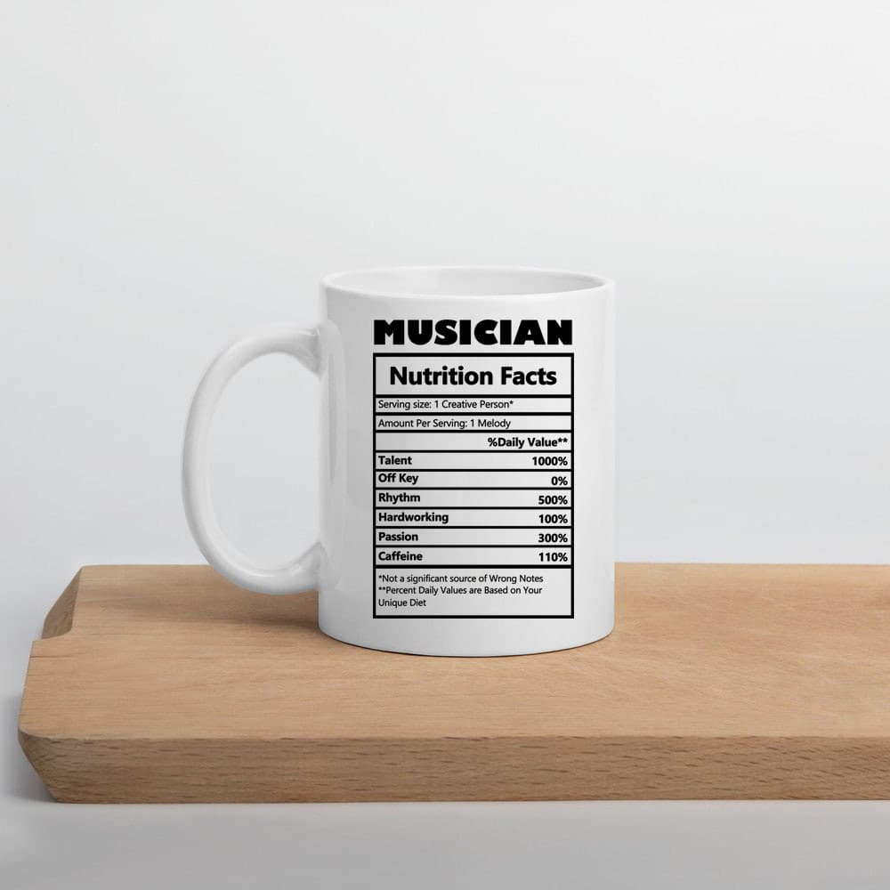Músico músico Musical copo de aniversário presente criativo nutrição etiqueta caneca de café presente