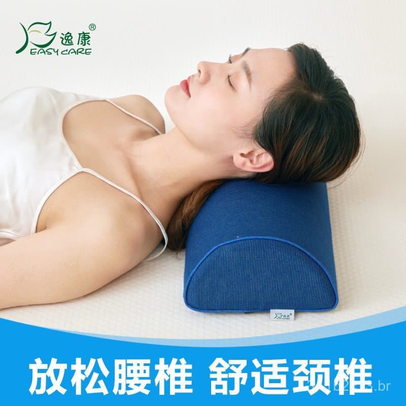 Almofada semicircular para pernas, almofada de yoga em espuma de memória, almofada de espuma espacial com retorno lento