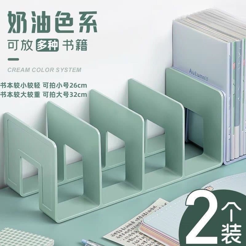Estante de livros prateleira de armazenamento de mesa fixo livro suporte estante rack de armazenamento de plástico rack