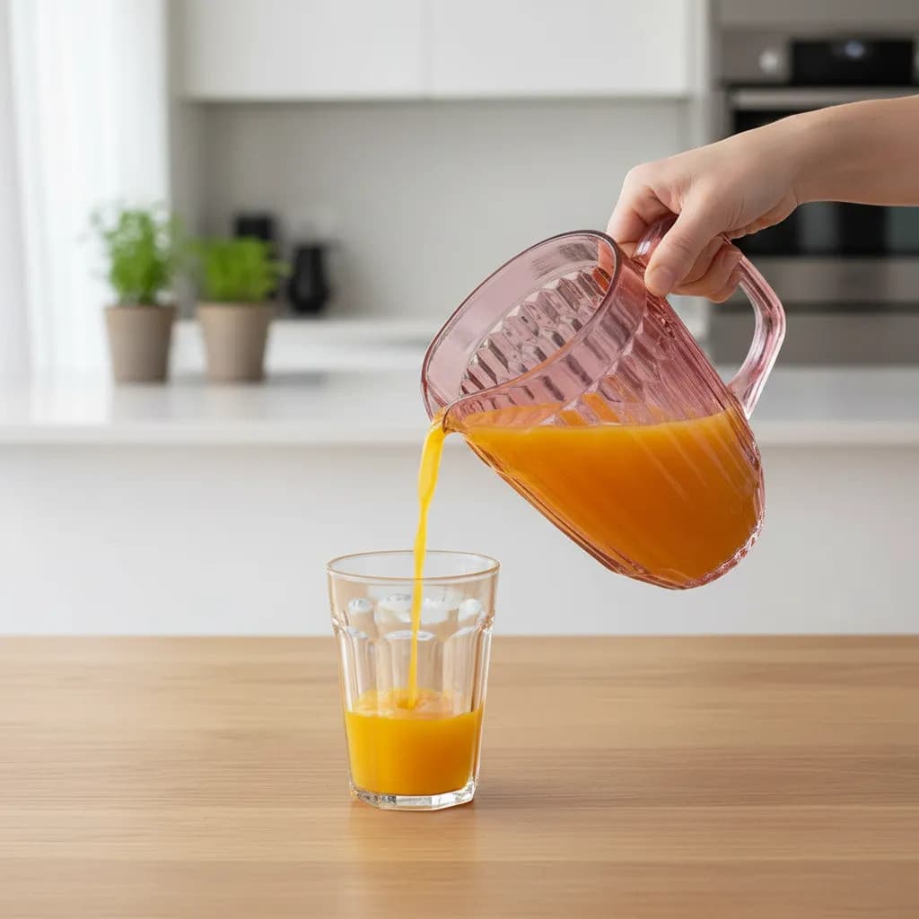 Jarra De Vidro  Para Água Suco Arrow Roxa 1,38l