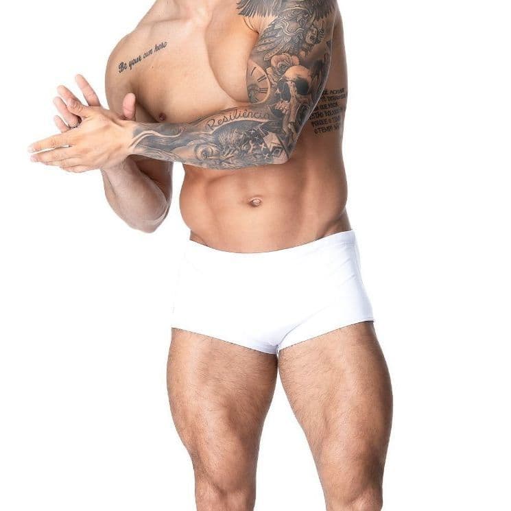 Sunga Boxer Branco Premium Masculina Hana Rio Poliamida