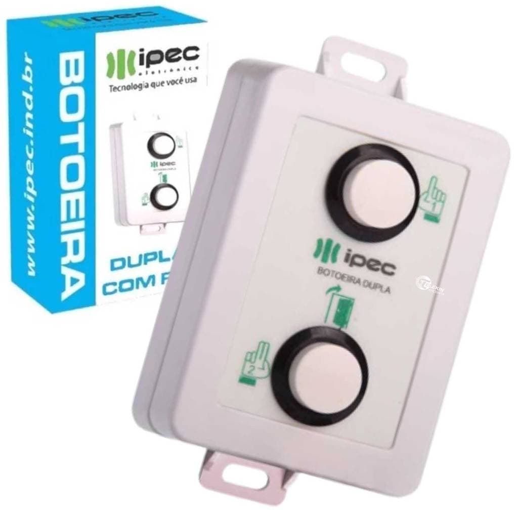 Botoeira Dupla com Fio IPEC | Controle de Acesso | Portão Elétrico e Segurança