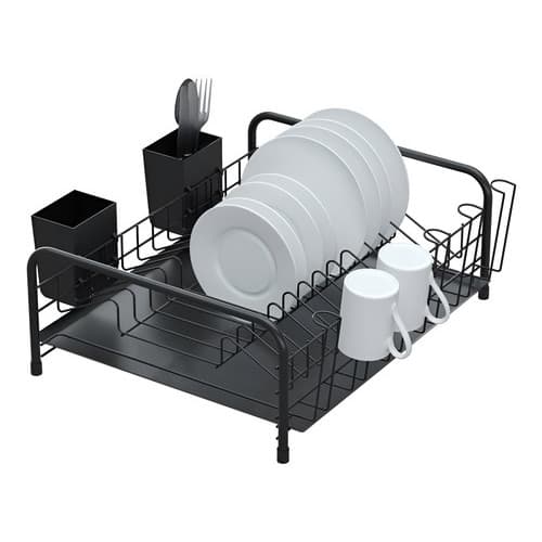 Escorredor De Louças Tubular Firenze Preto- Stolf Cor Preto