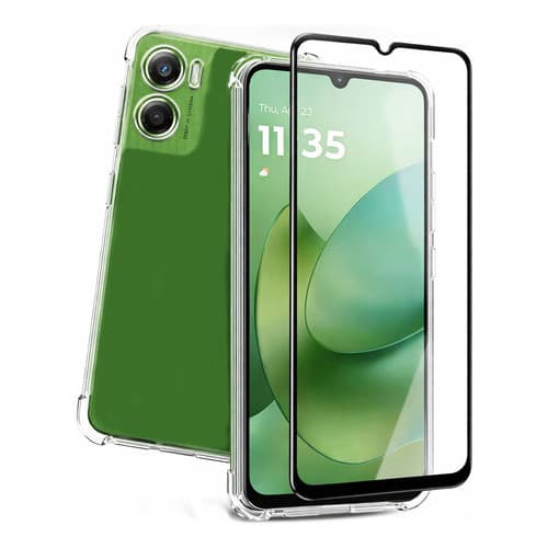 Capa Case Capinha Anti Impacto + Película 3d Para Moto G06