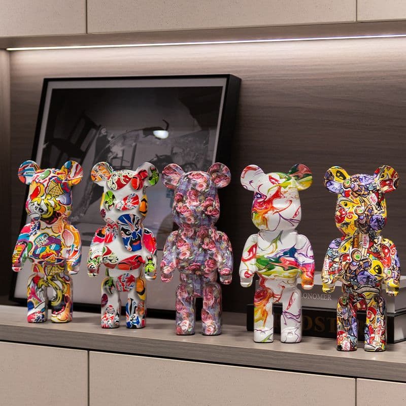 Urso violento decoração luz luxo High-End armário de TV armário de vinho decoração influenciador bloco de construção dec