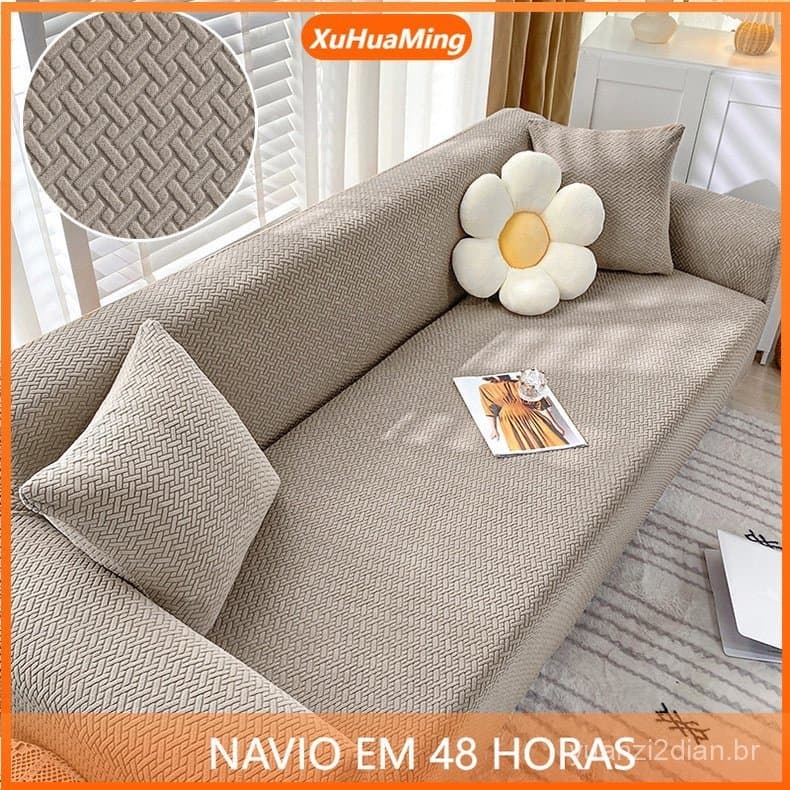 Capa de Sofá para 1/2/3/4 Lugares com Todas as Capas Elásticas Baratas para Móveis Inclusas