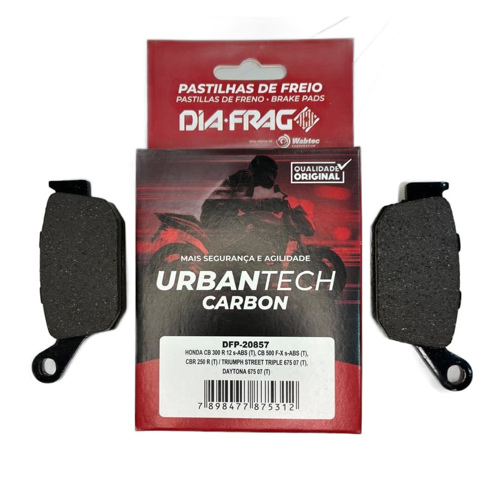 Pastilha de Freio CB 300R CB 500 CBR 250 Traseiro Dia-Frag (DFP-20857)