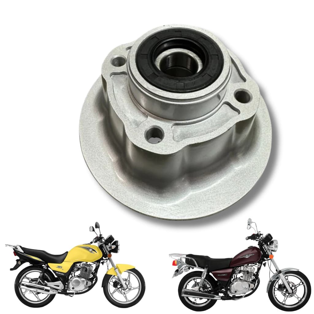 FLANGE COROA SUZUKI YES125 04-16  INTUDER 125 C/ROLAMENTO E RETENTOR