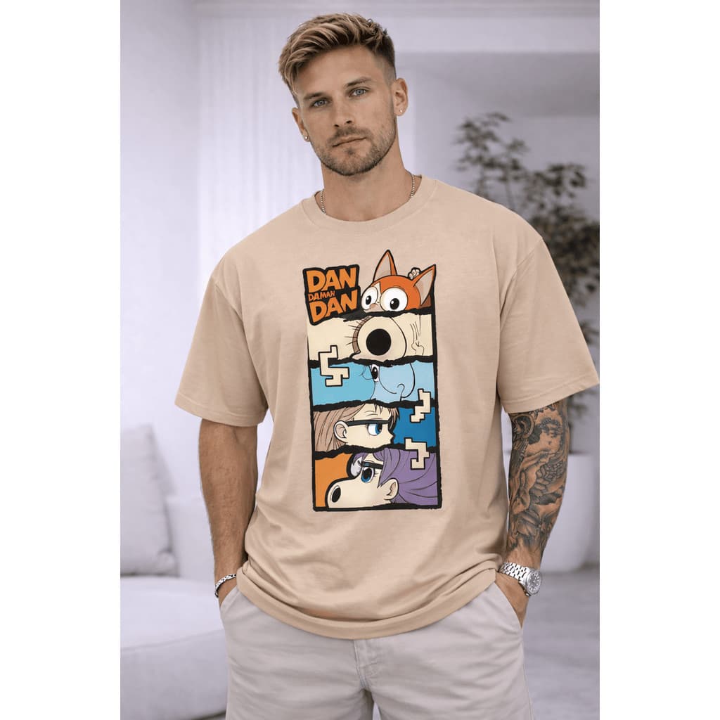 Camiseta Masculina Anime Estampa Digital Roupa Geek Manga Curta Gola Redonda Tecido Confortável Look Casual Dia a Dia