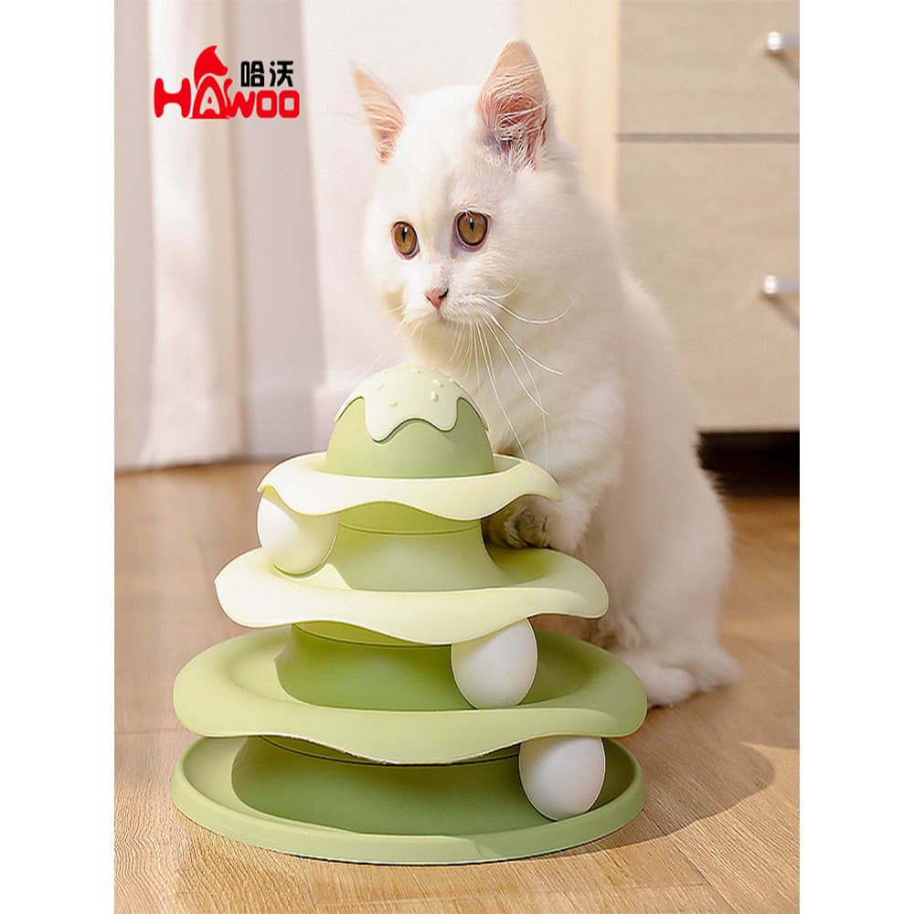 Original sorvete pista placa de diversões provocando gato aliviar o tédio ferramenta útil gato brinquedo de plástico gat