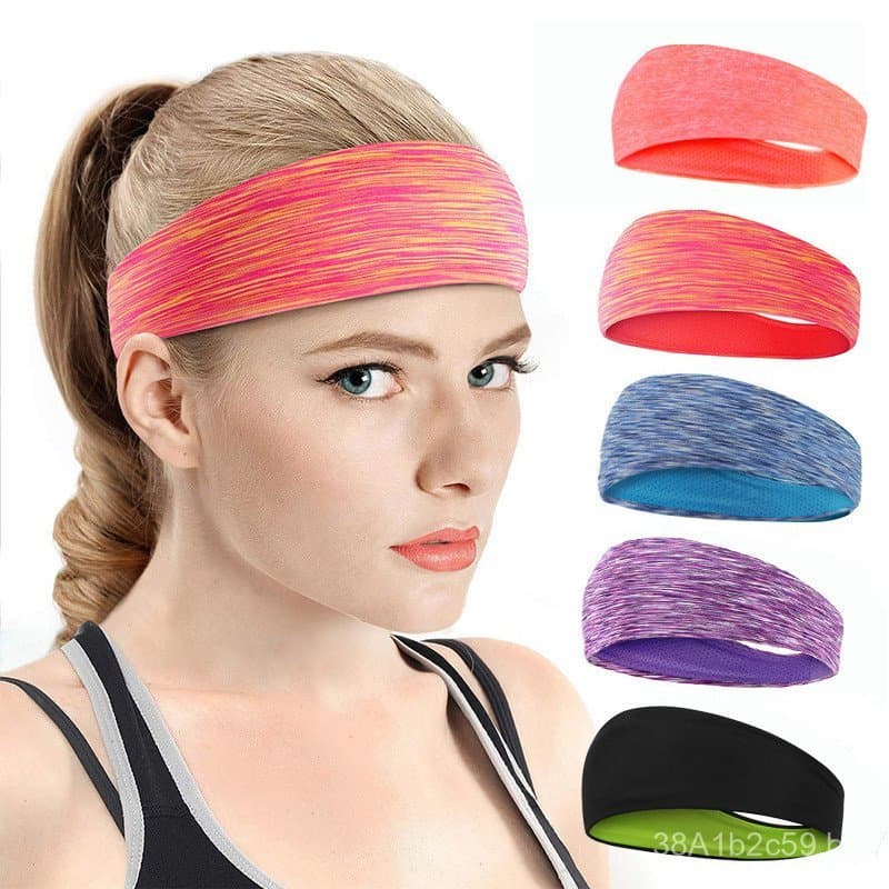 Faixa de cabeça absorvente de suor para homens e mulheres, faixa de cabeça para corrida, faixa de cabelo, lenço de cabeç