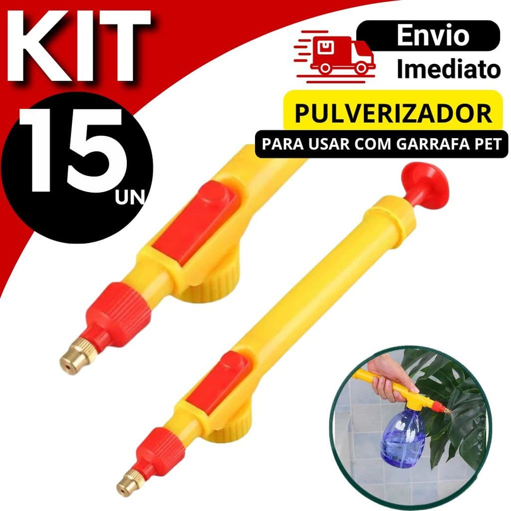 Pulverizador Manual Borrifador Spray agua  Kit  15 10 8 OU 4  Unidades Multiuso Jardim Limpeza