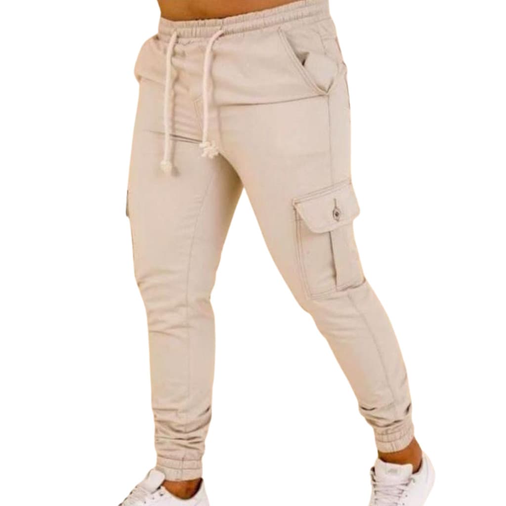 Calça Jogger Bege Bahia Moda