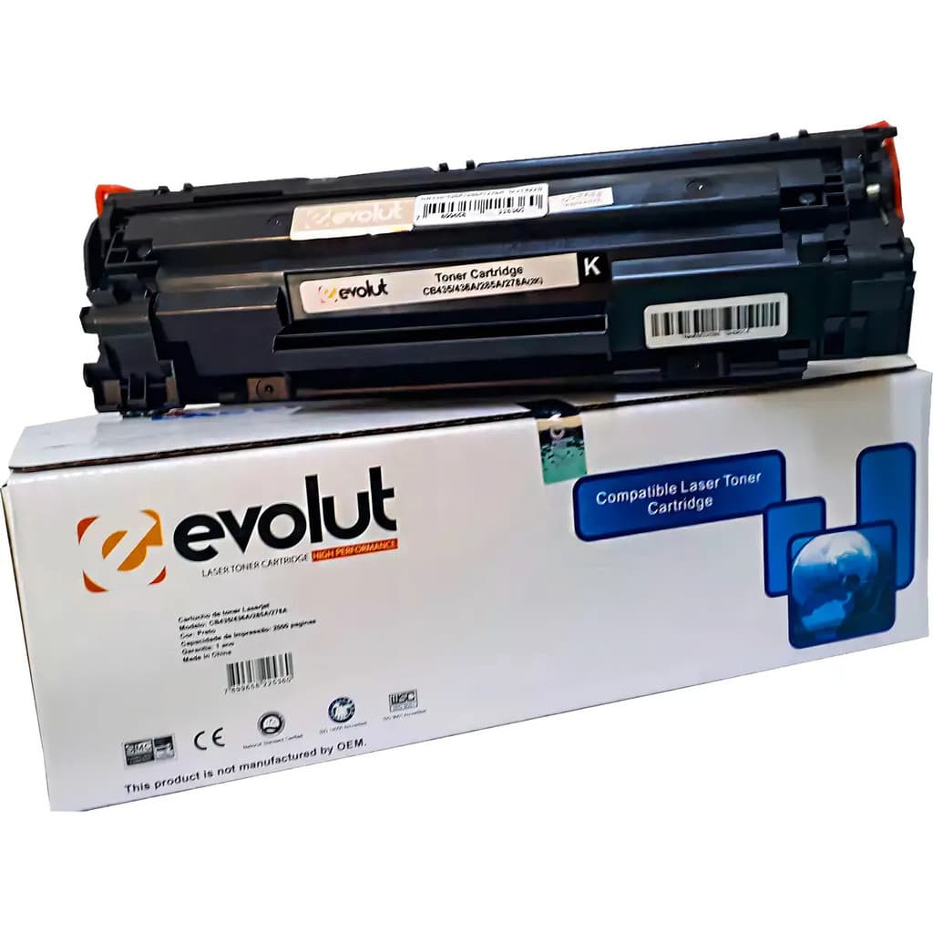 Toner 285a Ce285a Compatível Para Hp P1102w M1132 P1102 85a 435a 436a 35a 36a Evolut Tinta Preto