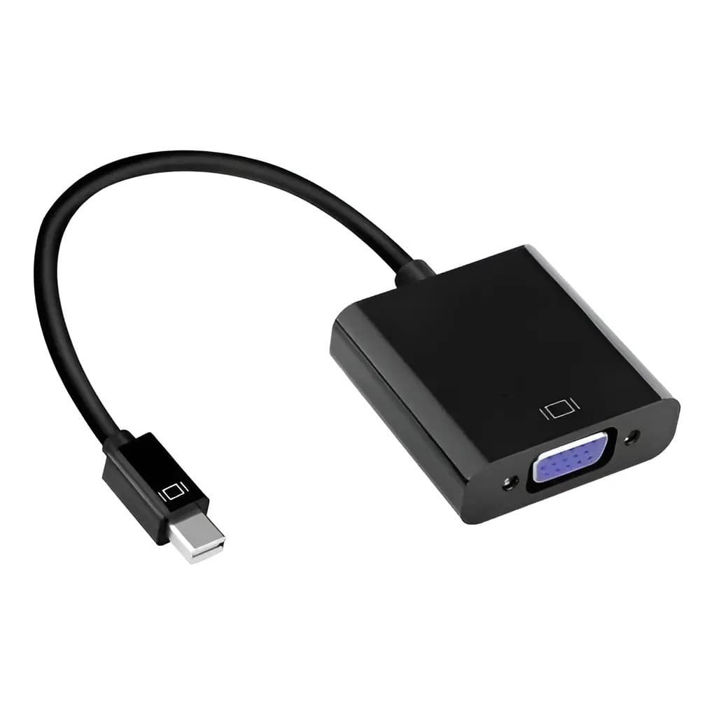 Cabo Adaptador Mini Displayport Para Vga Feasso 20cm Jca-dp2 Latão Niquelado