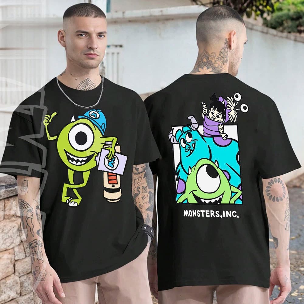 [Camiseta Premium em Algodão Puro]SISI Camisa desenho kawwi fofo james sullivan mike wazowski vintage estilosa unissex