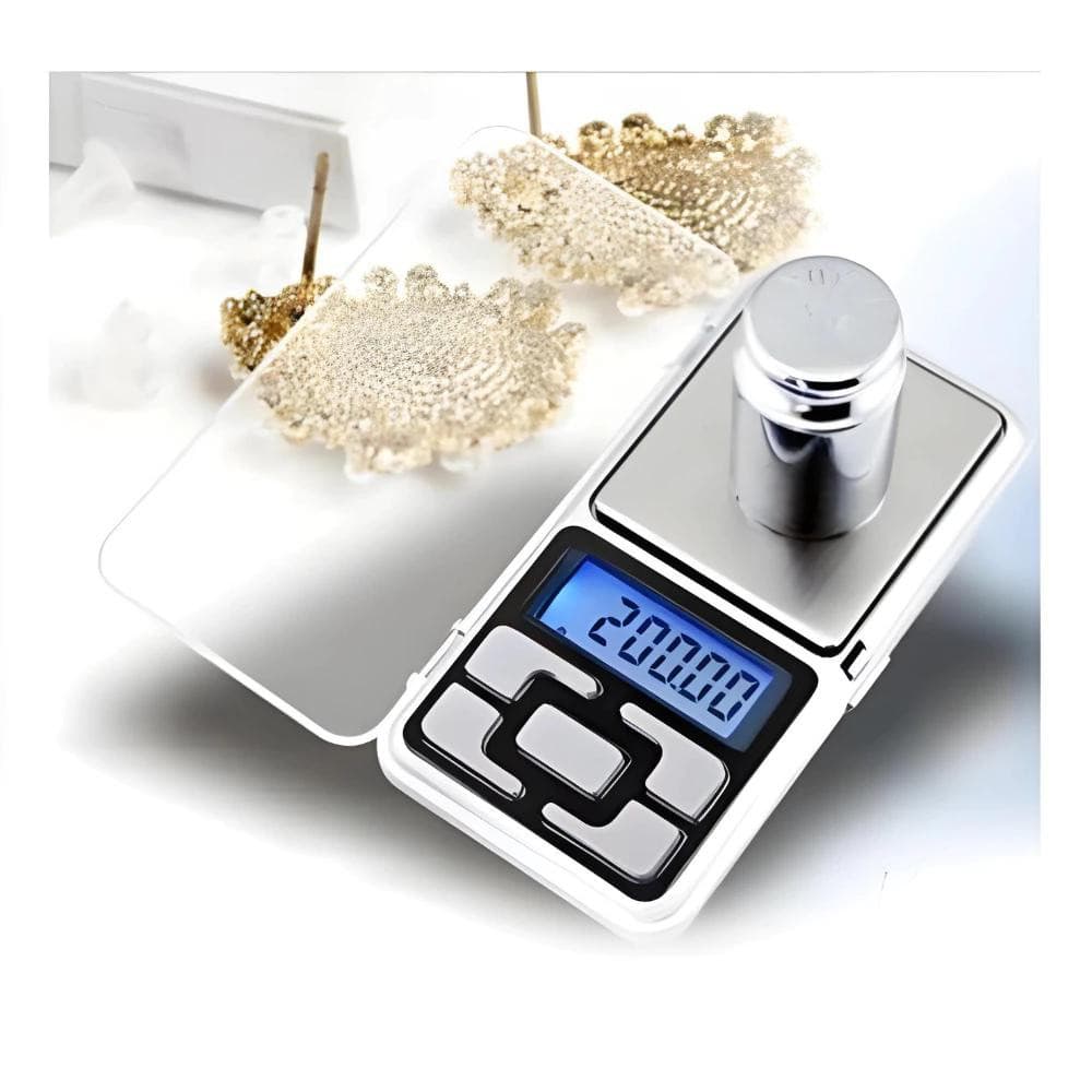 Kit 3 Mini Balança Digital De Bolso E Alta Precisão 0,1g Até 500g