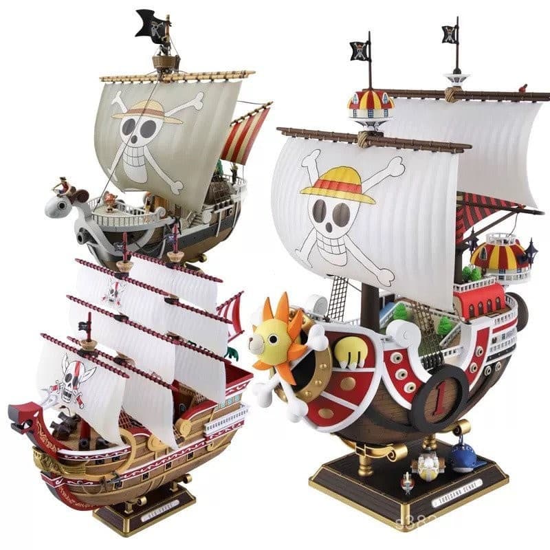 One Piece Thousand Sunny Pirata Navio Modelo De Brinquedo Montado Colecionável