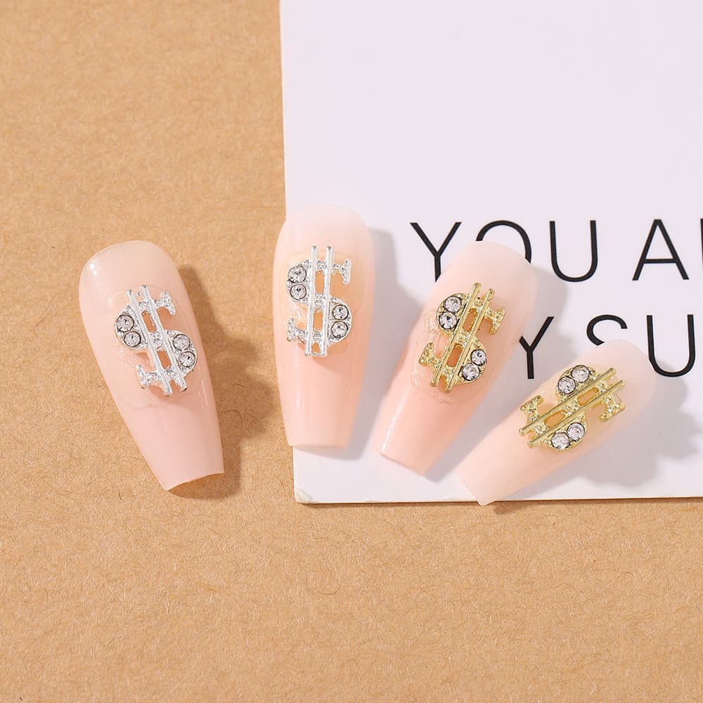 1 Pcs Cifrão Decorações De Nail Art Acessórios DIY