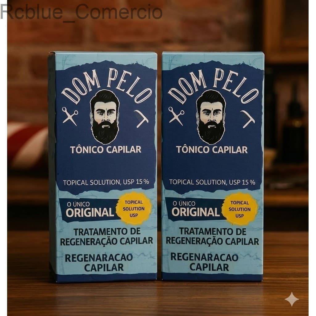 Kit 2 Tônico Dom Pelo 15% - Tratamento de Regeneração e Preenchimento Capilar (120ml)