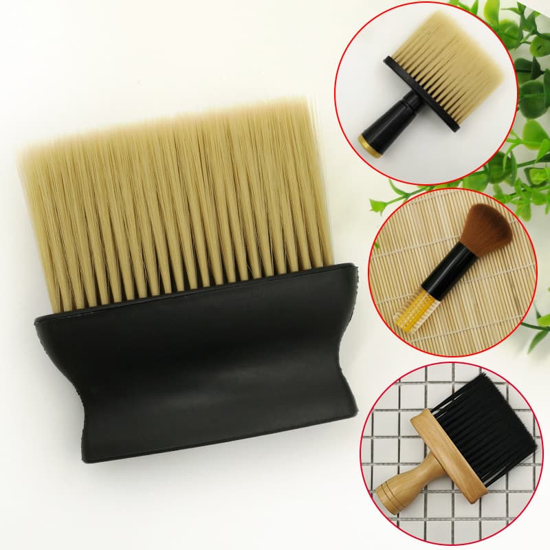 Varrendo escova de cabelo cabelo quebrado rosto espanador vassoura cabelo macio profissional barbeiro salão de beleza fe