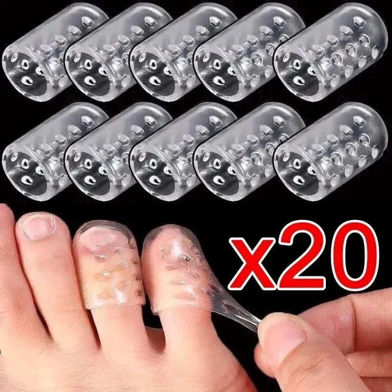 Kit Protetor De Dedo Silicone Gel Calos Bolhas Unha Encravada Macio Alívio Dor Pronta Entrega