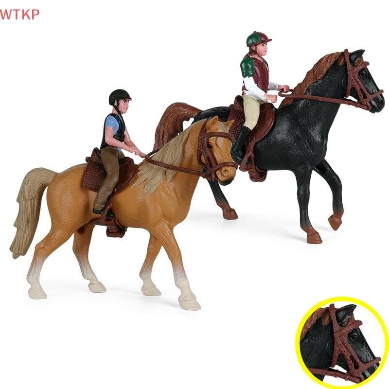 Simulação Quente Modelos De Corrida De Cavalos Animais Figuras De Ação Modelo Colecionável Sólido