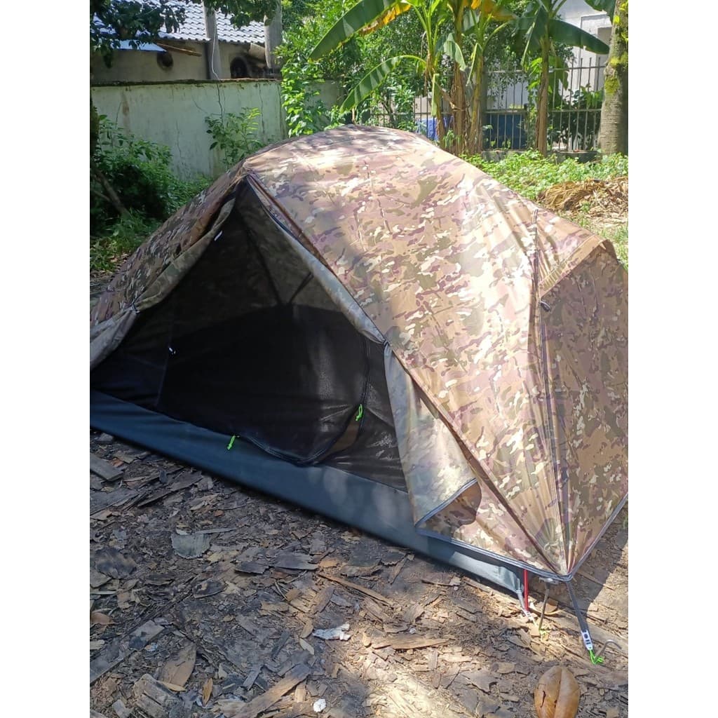 Tenda de Huba dupla camuflada, barraca de acampamento dupla camuflada, barraca de camuflagem, barraca ultraleve camuflad