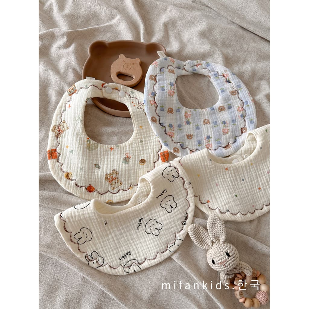Ins estilo coreano bebê seis camadas de algodão gaze absorvente Saliva toalha recém-nascido Anti-cuspir leite algodão ba
