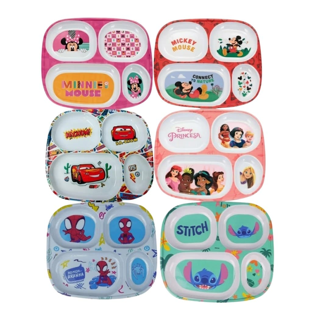 Prato Infantil Com Divisoria 24,7cm Mickey Stitch Kids