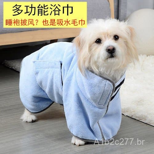 Toalha Absorvente para Cães e Gatos, Toalha de Banho de Secagem Rápida, Roupão de Banho Grande e Forte Absorção