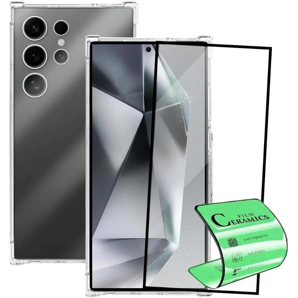 Capa Anti Impacto  + Película de Cerâmica para Samsung Galaxy S24 Ultra