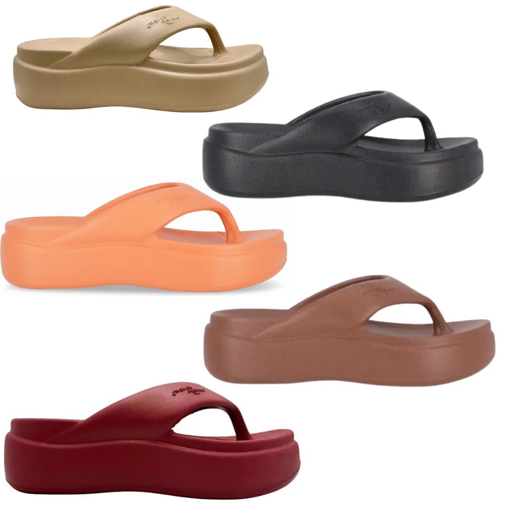 Chinelo Piccadilly Plataforma Anabela Marshmallow Tamanco